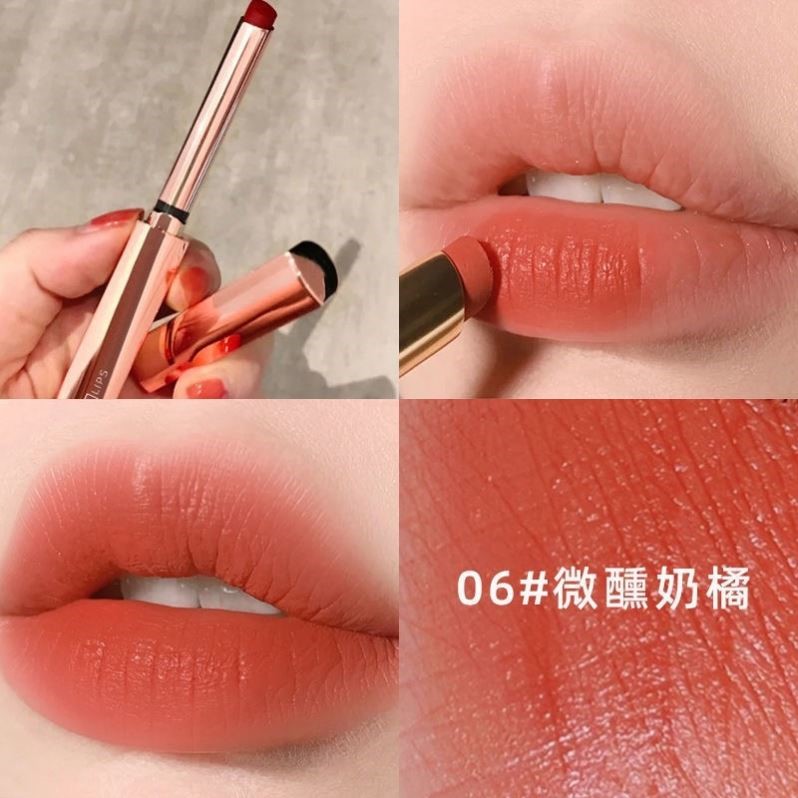 细管口红学生素颜显白滋润唇釉不易掉色沾杯防水日杂淡色小众品牌
