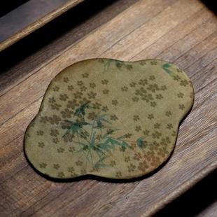 香云纱茶壶垫小型壶承双面干泡垫家用泡茶功夫茶具零配件禅意茶道