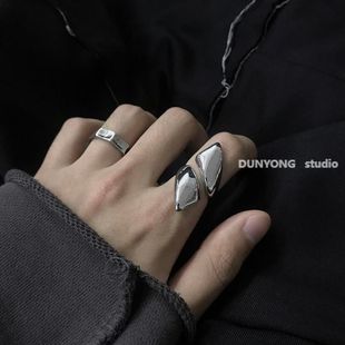 戒指冷淡风街头潮流时尚 小众设计ins个性 异形指环男女文化创意手