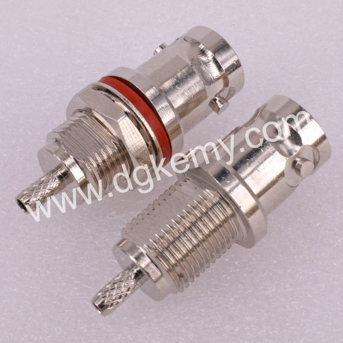 BNC-KY-1.5 BNC螺芽穿墙直母头RG174 316 LMR100带防水圈高质环保