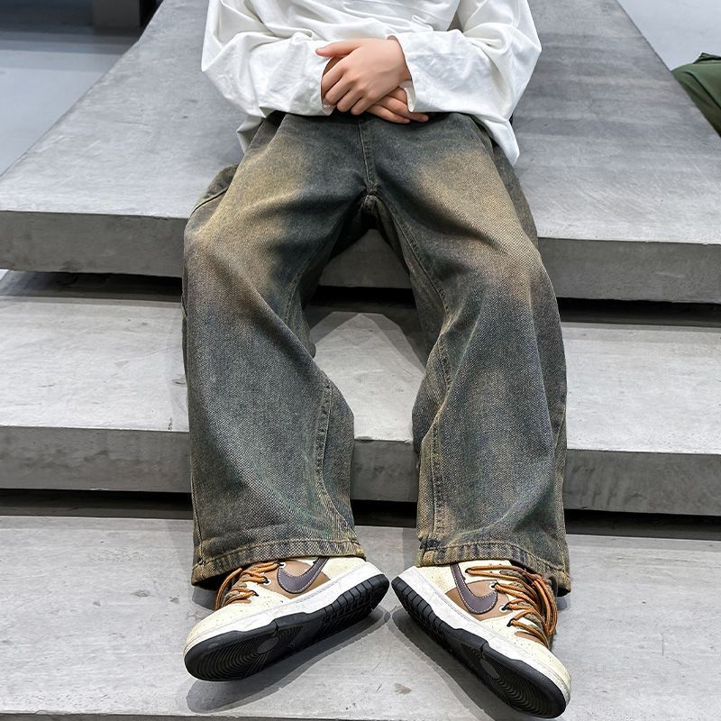 男童牛仔裤2025新款中大