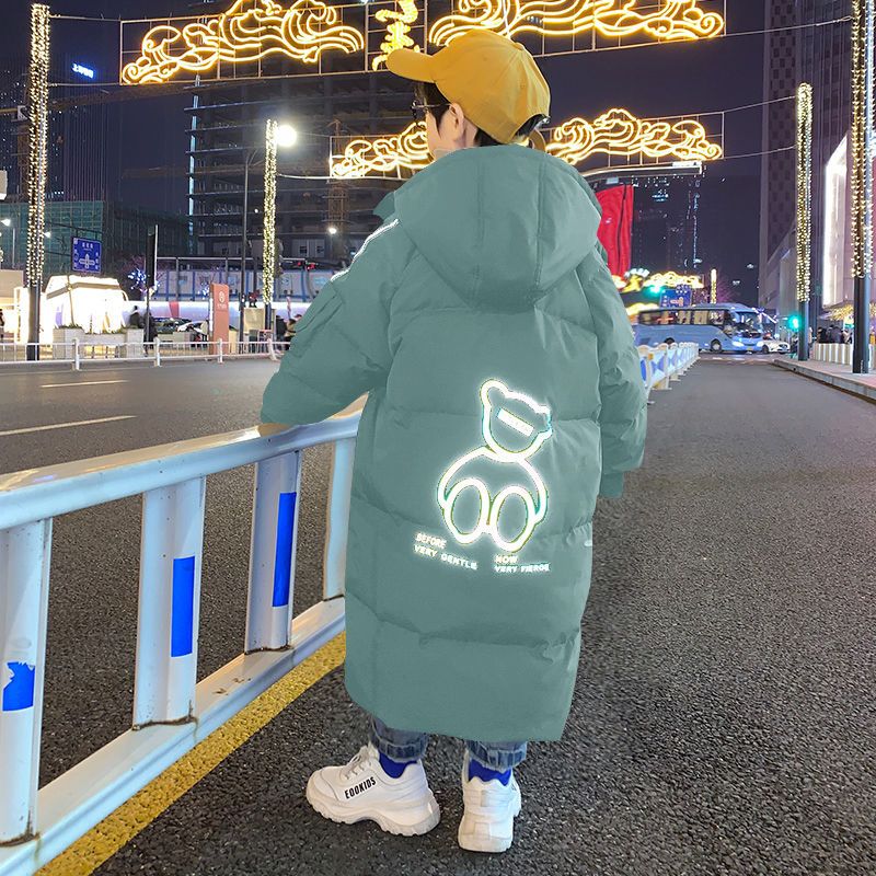 儿童羽绒服男童中大长款2