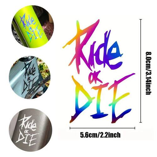 跨境Ride or Die骑行死亡车杠贴纸汽车摩托车公路自行车装饰贴纸