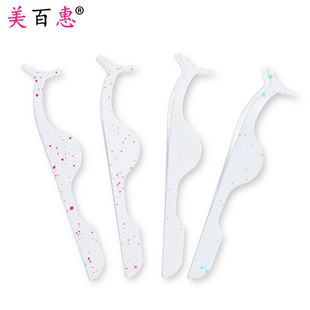 跨境亚马逊不锈钢嫁接眼睫毛工具橡塑簇开花型修眉眼睫毛镊子