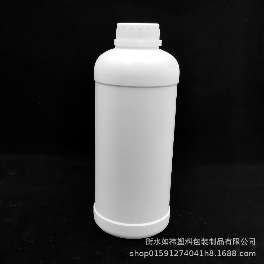 高容量1000ml白色加厚避光PE试剂分装样品塑料1L 1kg化工试剂盒