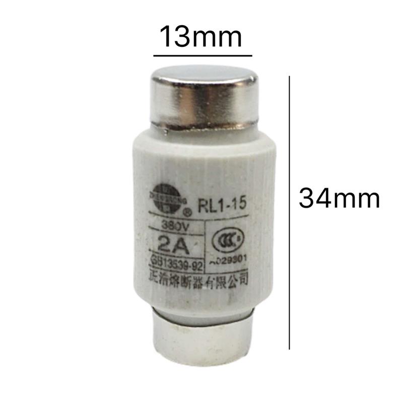 正浩正熔陶瓷熔断器RL1-15保险丝管熔芯380V 2A 4A 5A 6A 10A 15A