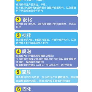 导热高硬度环氧树脂灌封胶透明黑色ab胶电子电源电路板绝缘密防水