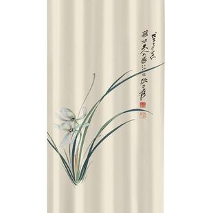 空调挡风隔热帘子 免打孔门帘隔断帘家用全遮厨房布厕所卫生间中式