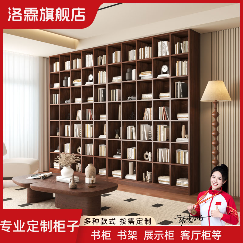 专业定制各种书柜客厅展示柜整墙