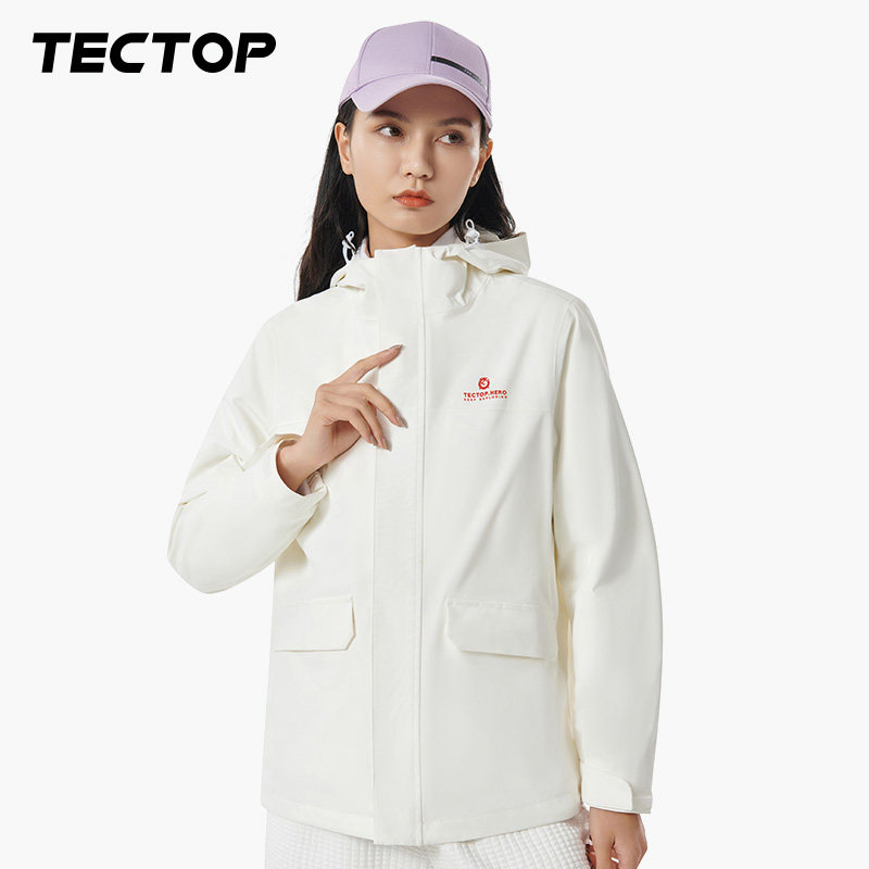 探拓户外冲锋衣男女三合一外套可拆卸防雨防寒保暖露营服装登山服