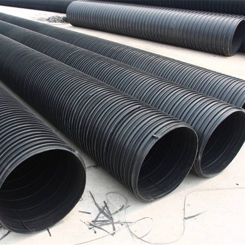 hdpe塑钢缠绕排水复合管高密度聚乙烯污水管道市政管双壁波纹管