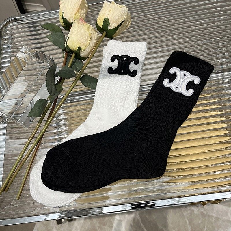 欧洲站袜子女洋气百搭字母中筒袜2025新款时髦个性气质网红潮袜,女士内衣/男士内衣/家居服,中筒袜,淘宝优惠券,粉丝福利购,淘宝优惠卷