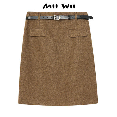 MIIWII/末·未咖杂花针织半裙