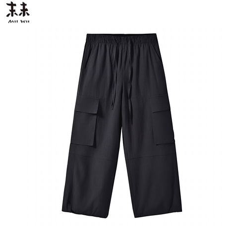 末未夏季天丝棉麻机能工装裤