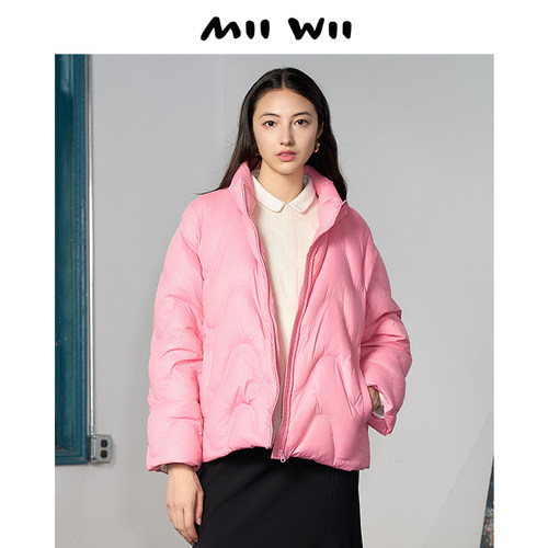 MIIWII/末·未粉色短羽绒