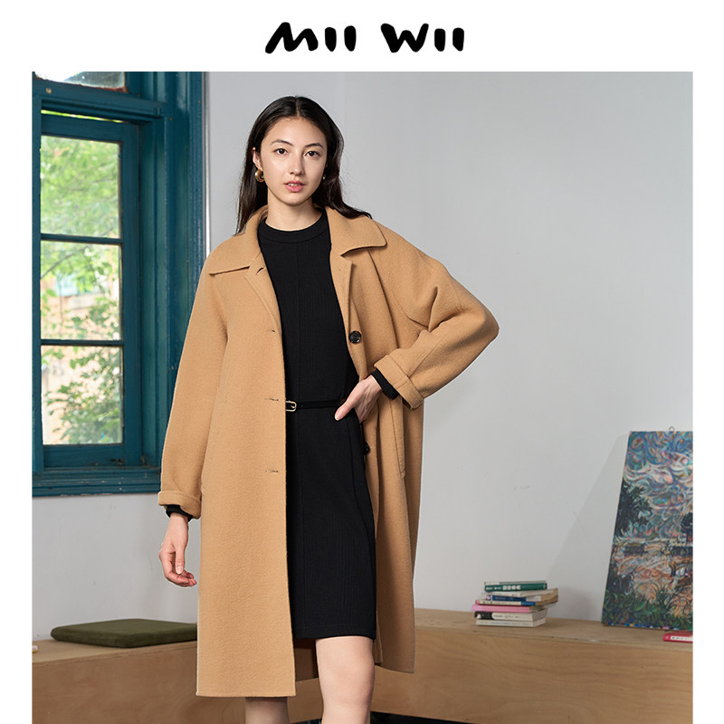 MIIWII/末·未驼色双面呢大衣