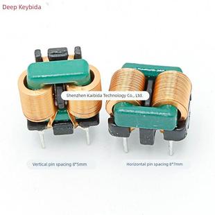 扁平铜线共模电感SQ1010-10MH1.5A插件磁环电源滤波EMC电感线圈