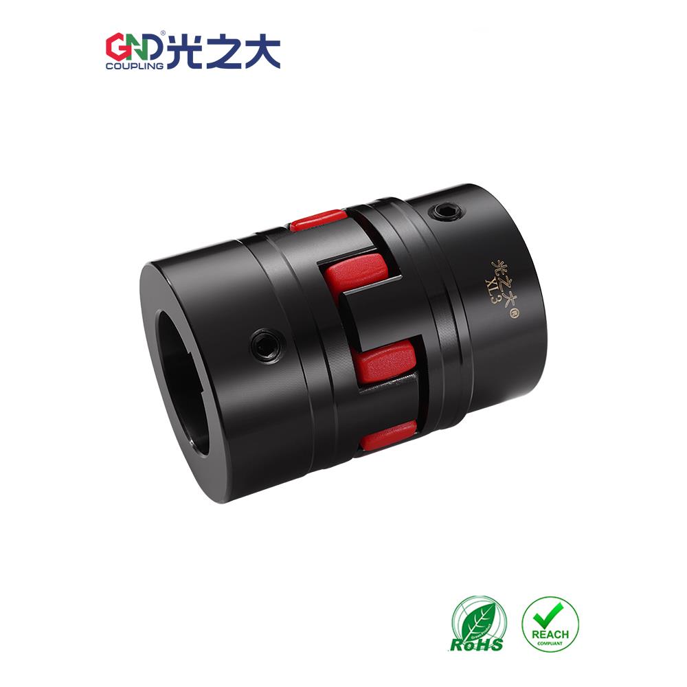 光之大XL2梅花连接器45号钢三爪式键槽星型大扭矩弹性联轴器45#钢