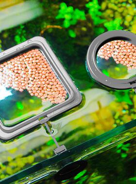 Aquarium Feeding Ring Fish Tank Station Floating Food Tray F