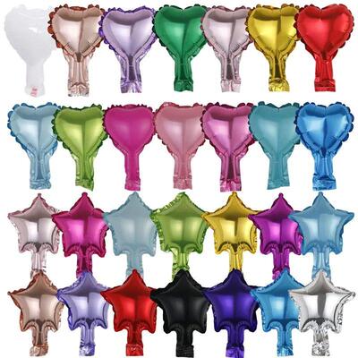50pcs 5inch Foil Star Balloons Heart balloon Wedding Decorat