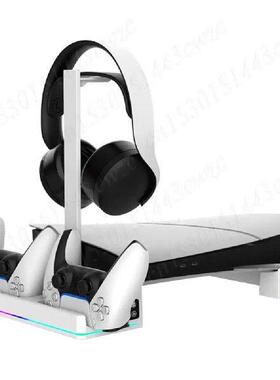 Horizontal Stand for PS5 Slim Console with Dual Controller