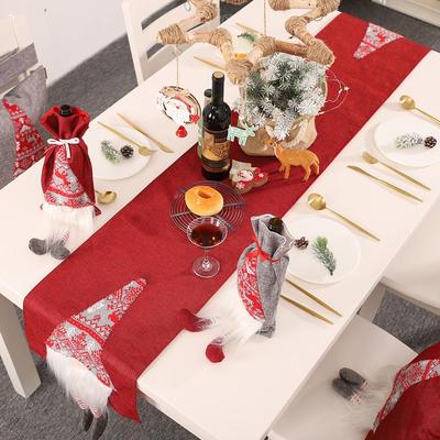 Christmas decorat Table Flag 3d elderly table cloth placemat