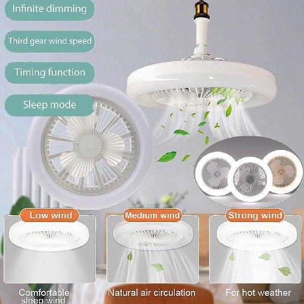 E27 Ceiling Fan with Lights LED Fan Light Ceiling Light