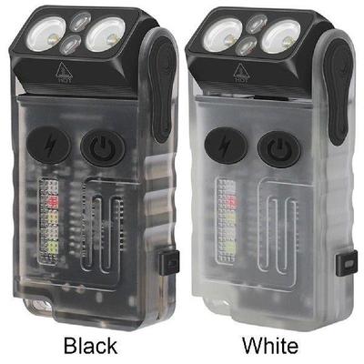 LED Keychain Flashlight: 180° Rotation, Buzzer, for