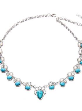 Ethnic Style choker Fashion Boho Flower Necklace波西米亚项炼