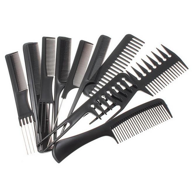 Beauty tools hair comb 10 sets Foreign trade Combs Makeup co