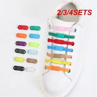 2/3/4SETS Elastic Flat Shoelaces No Tie And No Tie Crazy