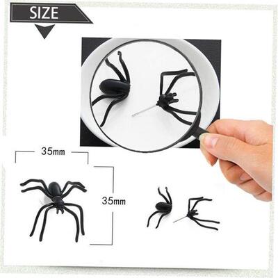 Halloween Decoration 1Piece 3D Creepy Black Spider Ear