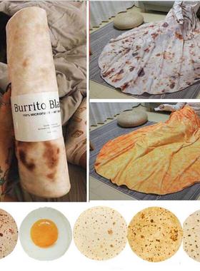 WOSTAR Soft warm flannel burrito blankets 200Gsm round shape