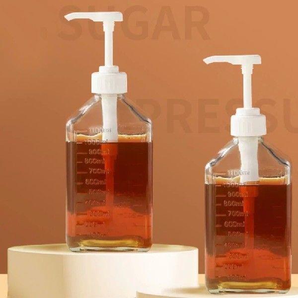 1100ml Coffee Syrup Dispenser Multi-Function Honey Sauce