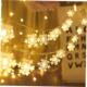 LED Hanging Light Decorations Snowflake Home Christmas For