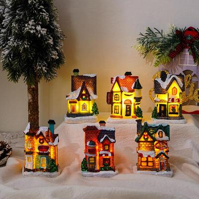 Christmas decorations resin Christmas small house gifts礼物