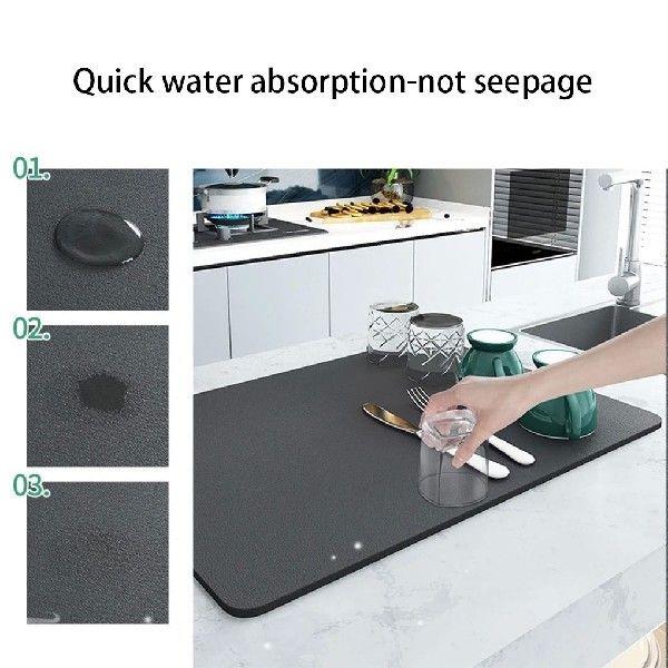 Kitchen Absorbent Pad Draining Mat Anti-splashing