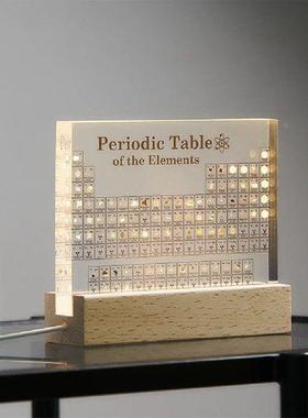 Acrylic Periodic Table Of Elements With Real Samples With