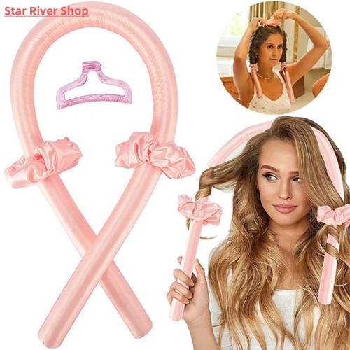 Heatless Hair Curlers Curling Iron Headband Lazy Curler Silk