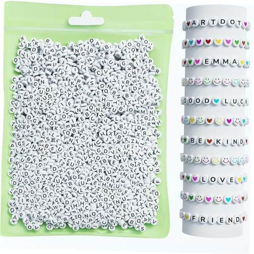 Acrylic Letter Square Bead DIY Bracelet Necklace Accessories