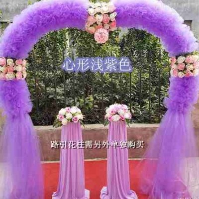 绢花拱门婚庆花门幸福门开业店庆活动拱门花拱门道具婚礼花门成品_虎窝淘