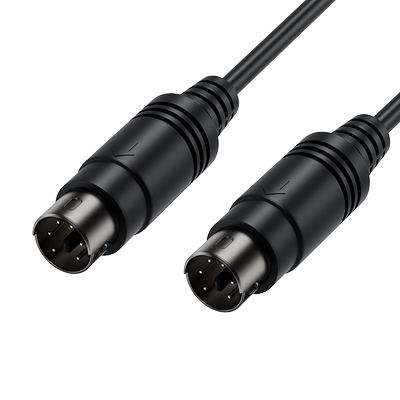 多普瑞 MD6直连线PS2鼠标键盘延长线圆头6针MD6芯加长公对公对母