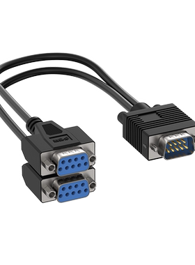 多普瑞 串口DB9一分二COM线 拖二针母孔 RS232/RS485/422/CAN总线