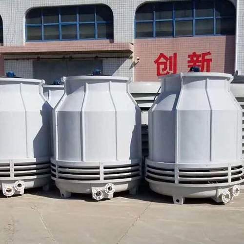 玻璃钢冷却塔生产厂家圆形工业凉水塔50T化工厂用低噪音冷水塔