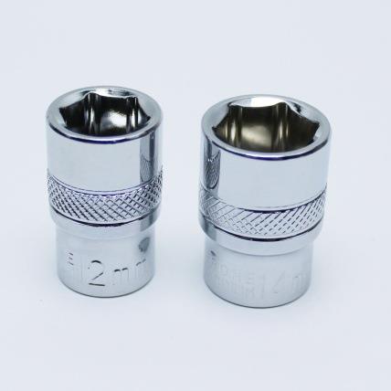 /3/8中飞套筒工具 镜面套筒头 10MM镜面铬钒钢套筒 套筒头子