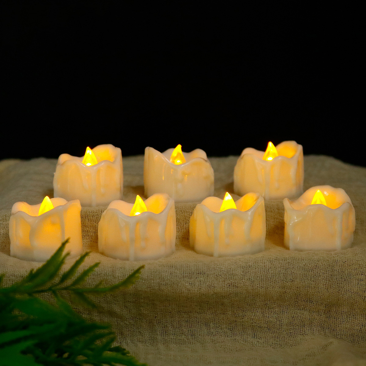 氛围感LED电子蜡烛灯ins浪漫情调派对布置道具家具桌面装饰摆件