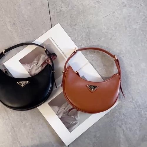 小红书网红同款手提腋下包新月半月包单肩斜挎包包2024新款女包潮