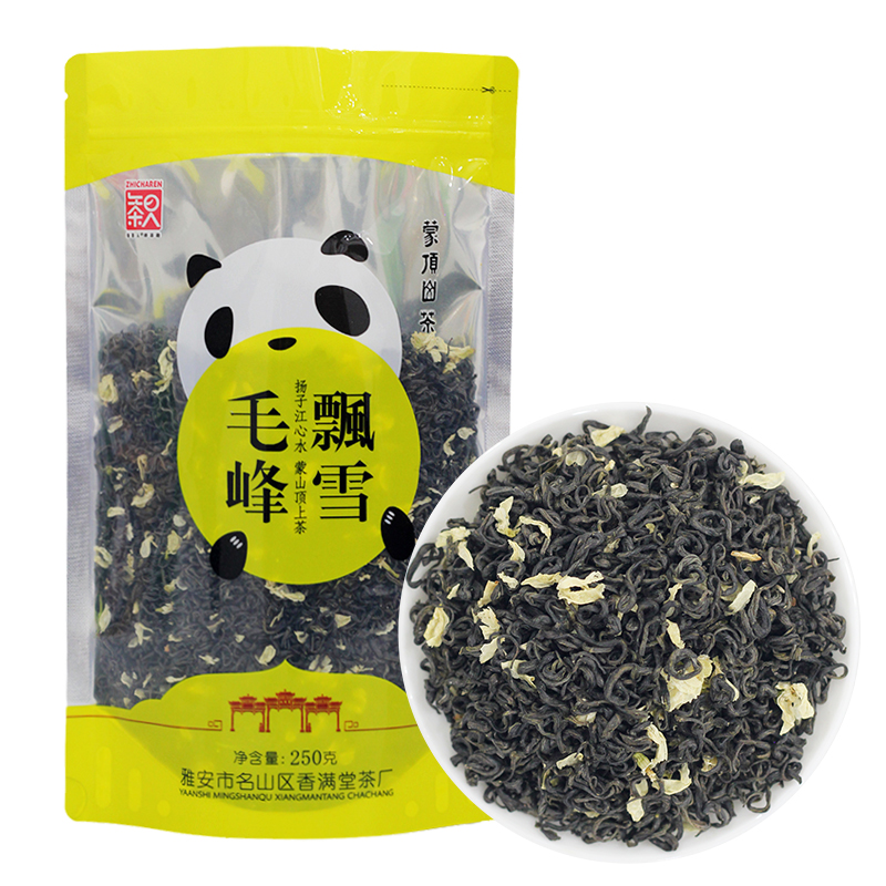 【毛峰飘雪】知茶人茉莉花茶2026新茶雅安浓香型茶叶茉莉绿茶飘雪