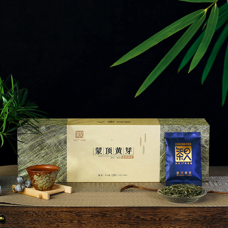 熊猫印象●蒙顶黄芽 知茶人蒙顶黄芽礼盒四川雅安蒙顶山黄芽茶叶