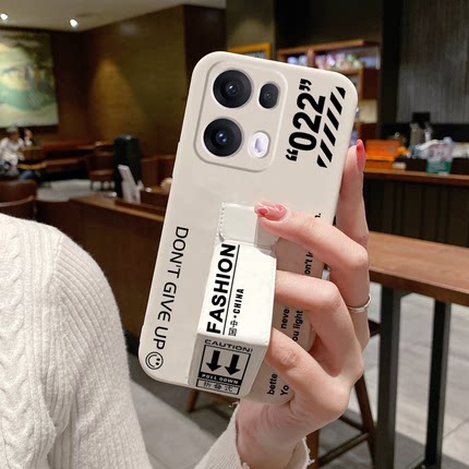 适用于OPPOReno15手机壳时尚防摔14Pro折叠支架腕带Reno13/12/11可横竖屏放Reno10Pro+个性男女9/8/7/6潮牌款